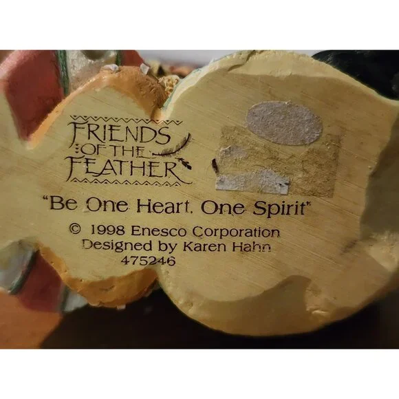 Enesco Friends Of The Feather "Be One Heart One Spirit" Collectible Figurine - Picture 5 of 7